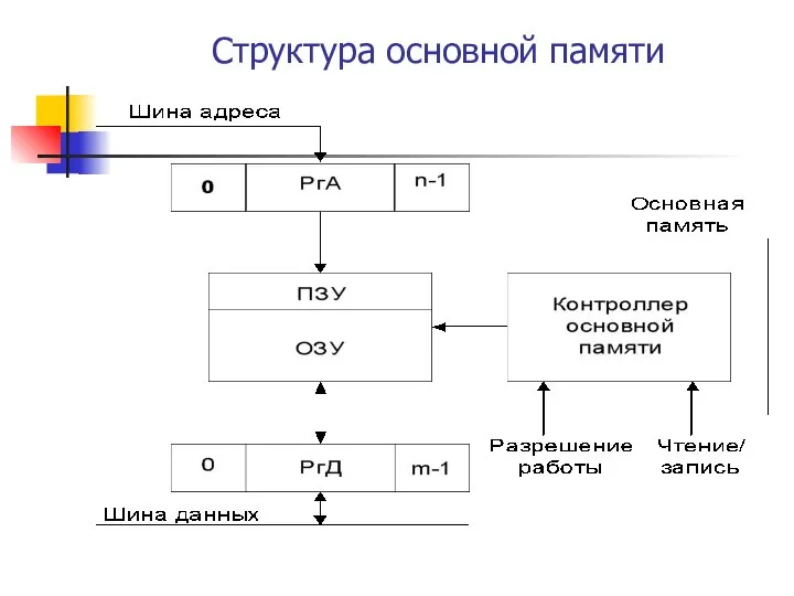 Структура основной памяти