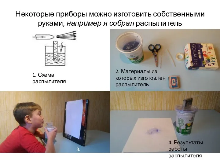 Некоторые приборы можно изготовить собственными руками, например я собрал распылитель 1.