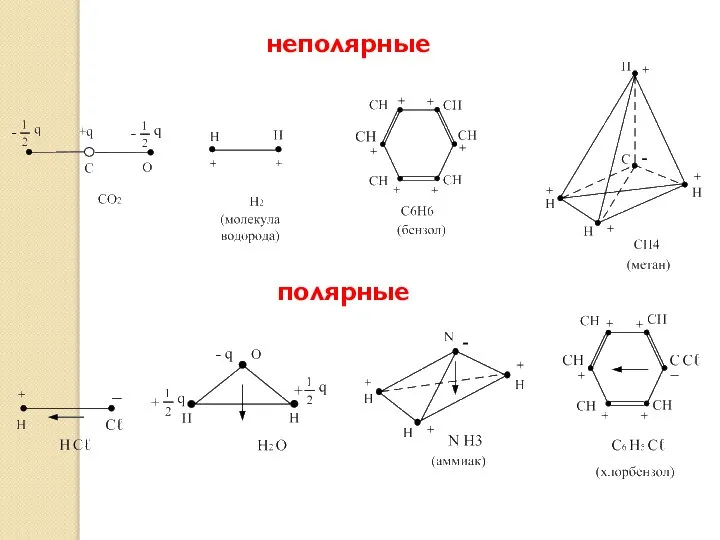 неполярные полярные