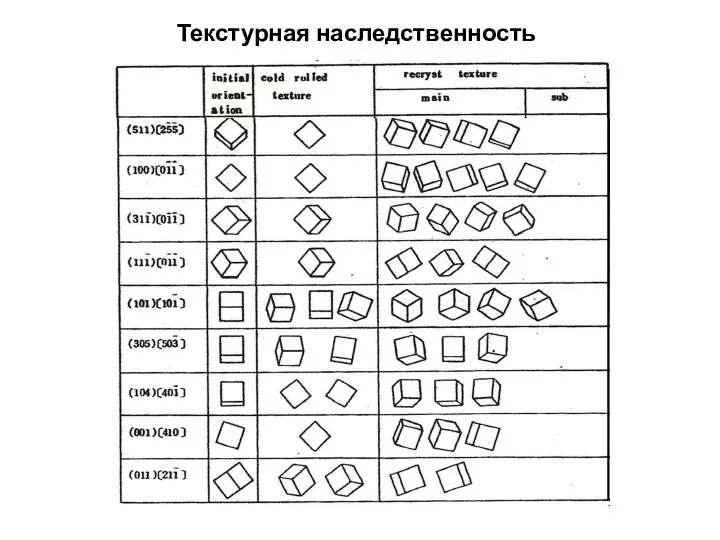 Текстурная наследственность