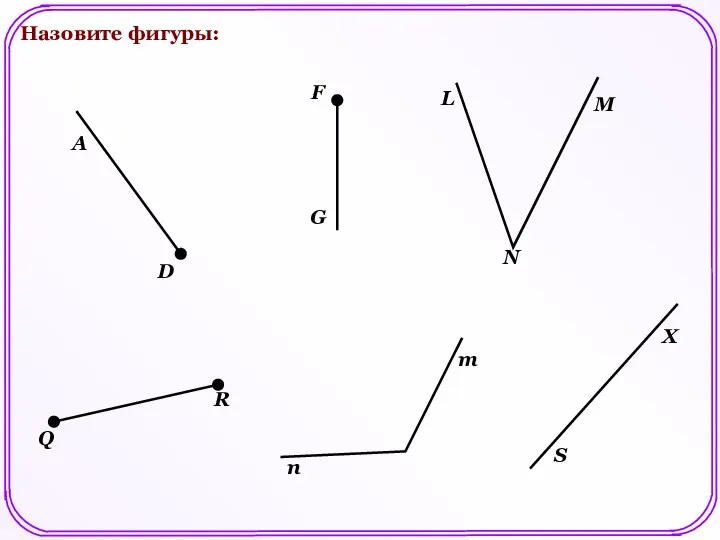 Назовите фигуры: