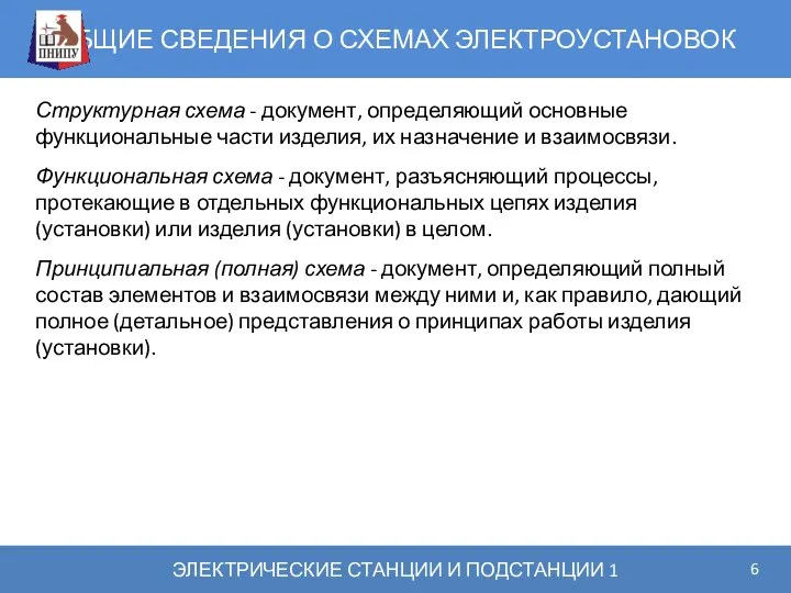 ОБЩИЕ СВЕДЕНИЯ О СХЕМАХ ЭЛЕКТРОУСТАНОВОК ЭЛЕКТРИЧЕСКИЕ СТАНЦИИ И ПОДСТАНЦИИ 1 Структурная