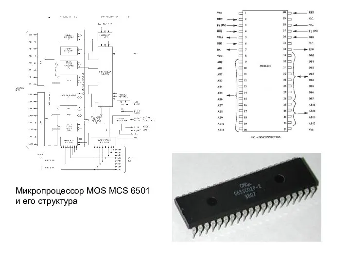 Микропроцессор MOS MCS 6501 и его структура