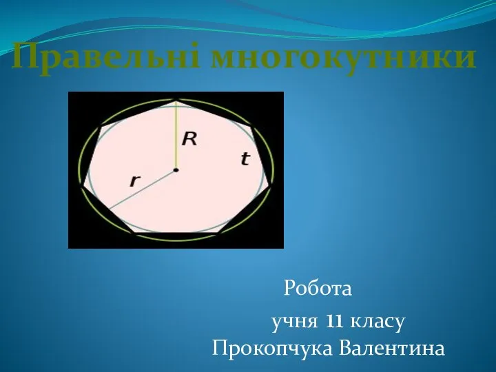 Правильні многокутники