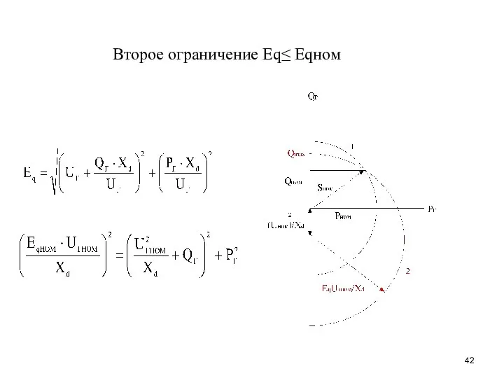 Второе ограничение Еq≤ Еqном