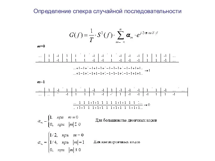 Определение спекра случайной последовательности