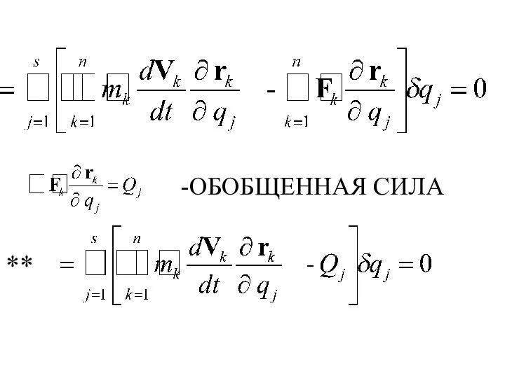 -ОБОБЩЕННАЯ СИЛА **