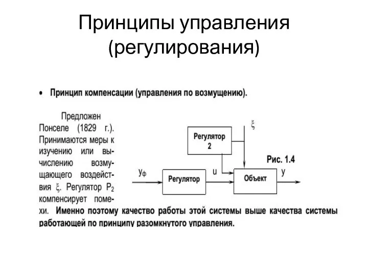 Принципы управления (регулирования)