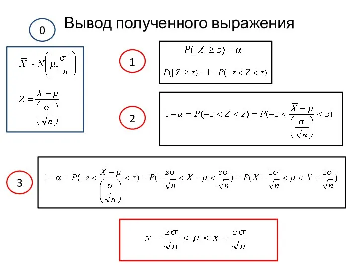 Вывод полученного выражения