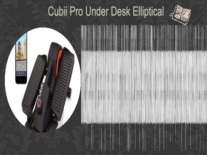 The Cubii Pro Under Desk Elliptical is a portable device that