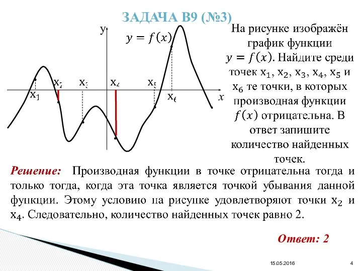 ЗАДАЧА В9 (№3) Ответ: 2 15.05.2016