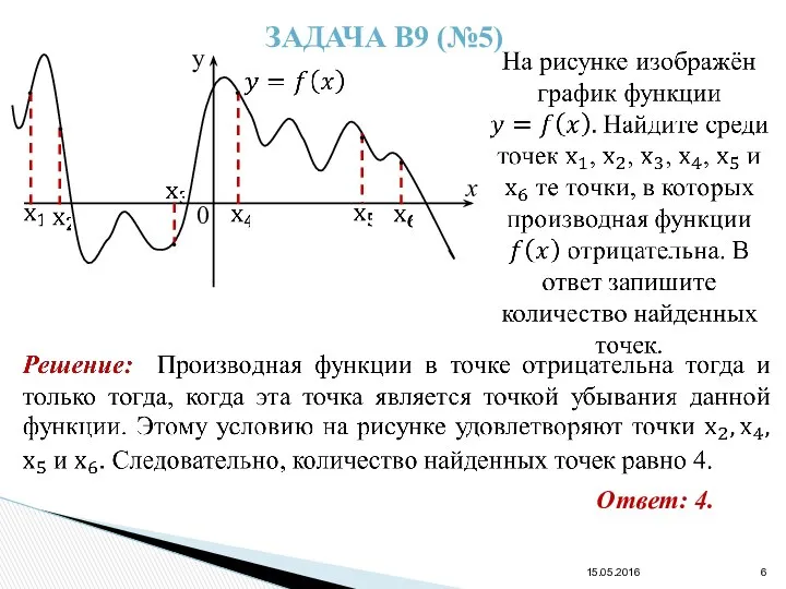 15.05.2016 ЗАДАЧА В9 (№5) Ответ: 4.