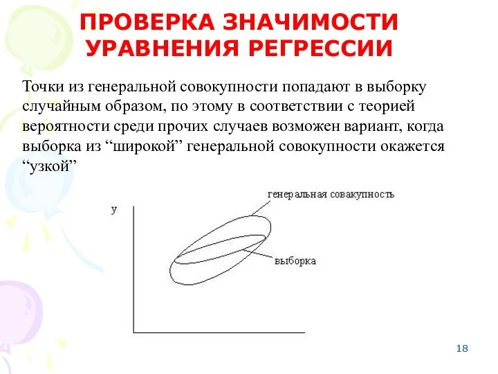 Точки из генеральной совокупности попадают в выборку случайным образом, по этому