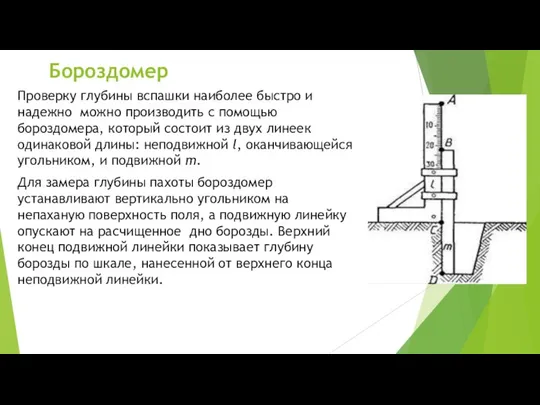 Проверку глубины вспашки наиболее быстро и надежно можно производить с помощью