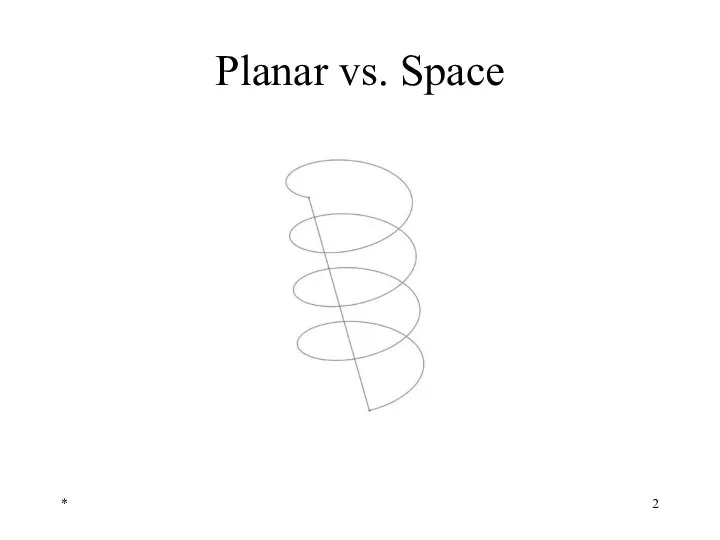 * Planar vs. Space