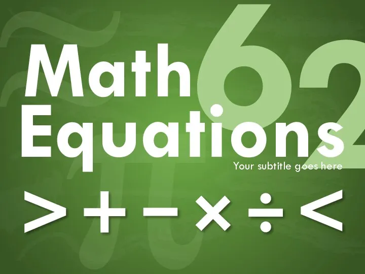 Math equations