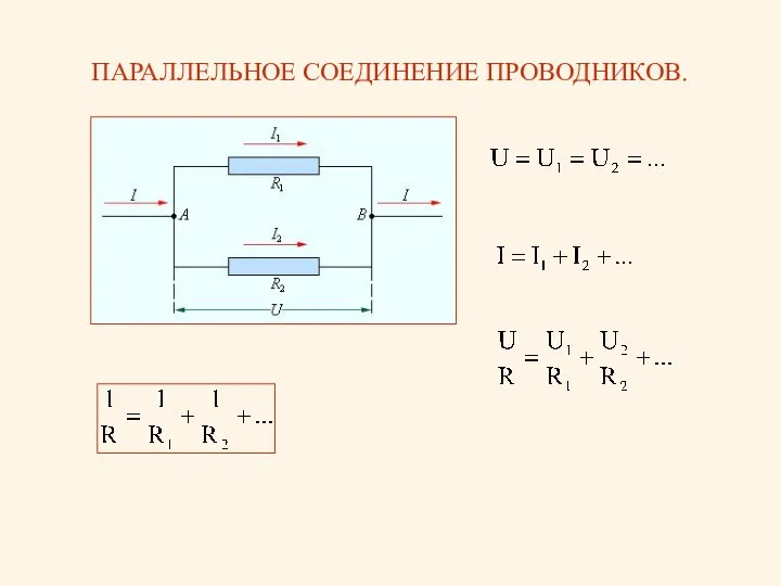 ПАРАЛЛЕЛЬНОЕ СОЕДИНЕНИЕ ПРОВОДНИКОВ.