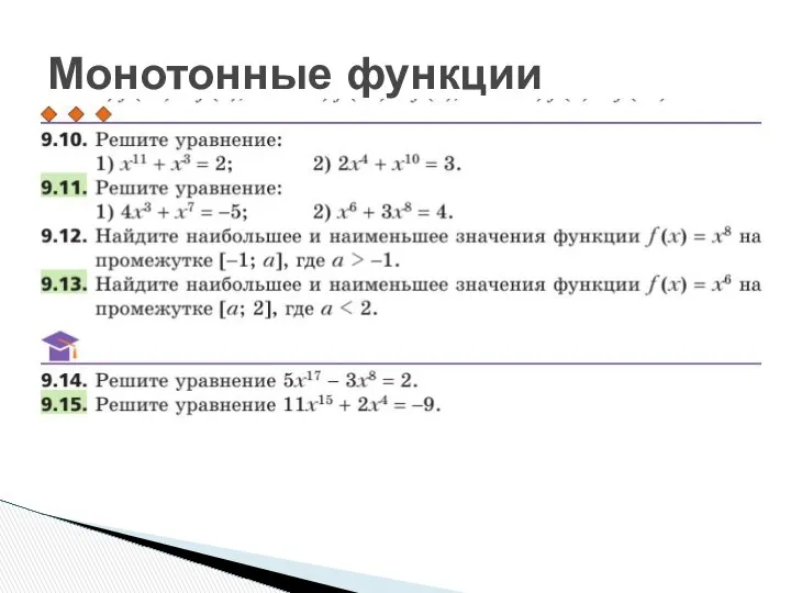 Монотонные функции