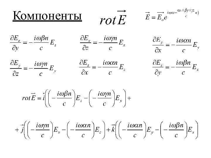 Компоненты