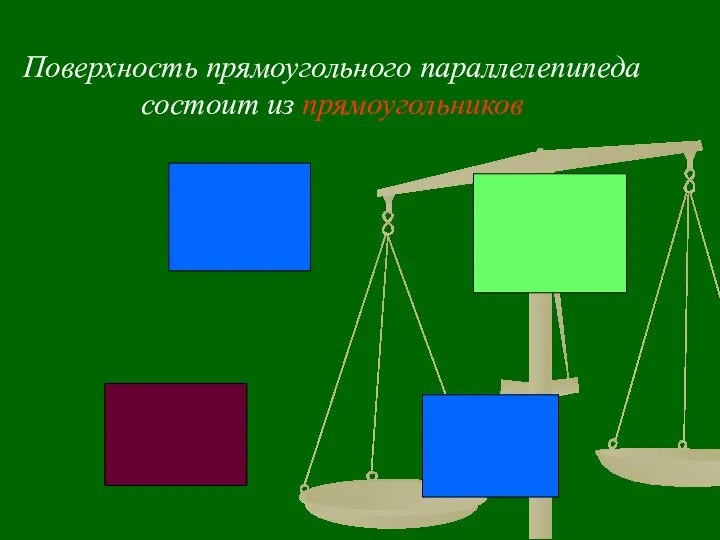 Поверхность прямоугольного параллелепипеда состоит из прямоугольников