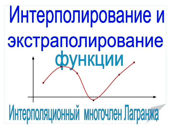 Интерполирование и экстраполирование функции