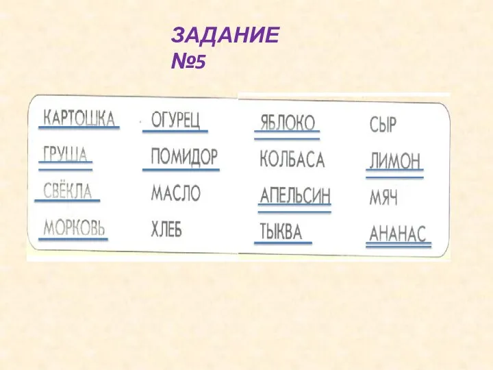 ЗАДАНИЕ №5