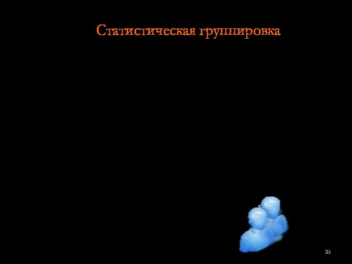 Статистическая группировка, которая представляет собой простую группировку респондентов (то есть опрошенных