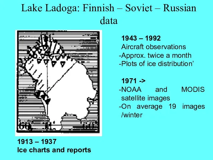 Lake Ladoga: Finnish – Soviet – Russian data 1913 – 1937