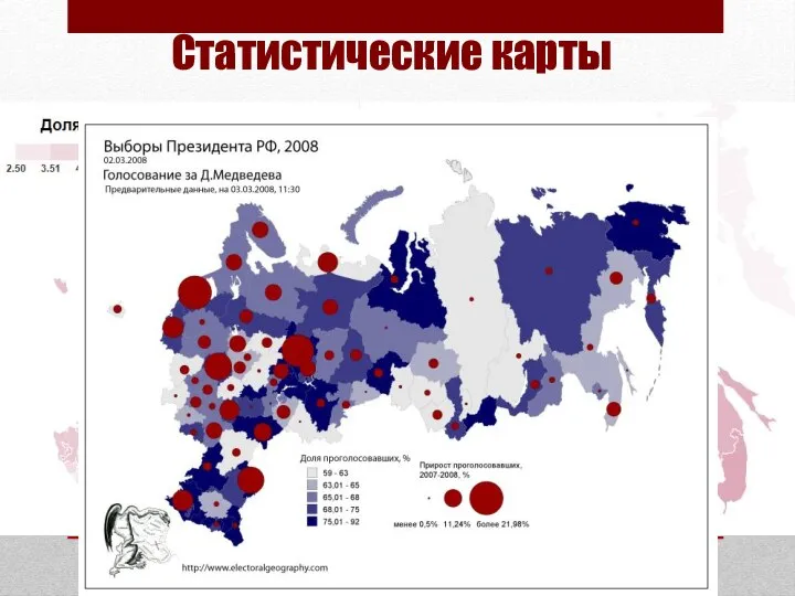 Статистические карты Картограммы Картодиаграммы