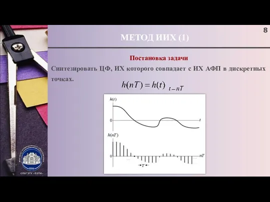 МЕТОД ИИХ (1) ; Постановка задачи Cинтезировать ЦФ, ИХ которого совпадает