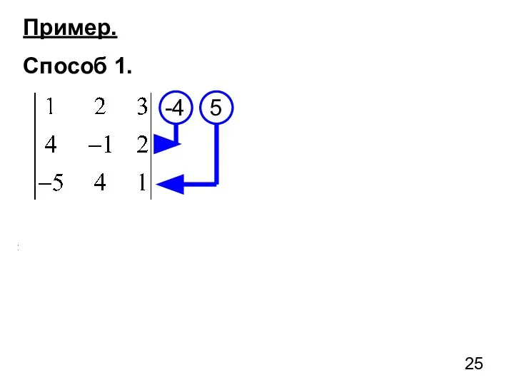 Пример. Способ 1. -4 5