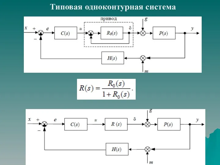 Типовая одноконтурная система