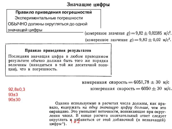 92,8±0,3 93±3 90±30 1 и 2