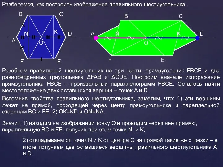 A B C D E F O Разберемся, как построить изображение