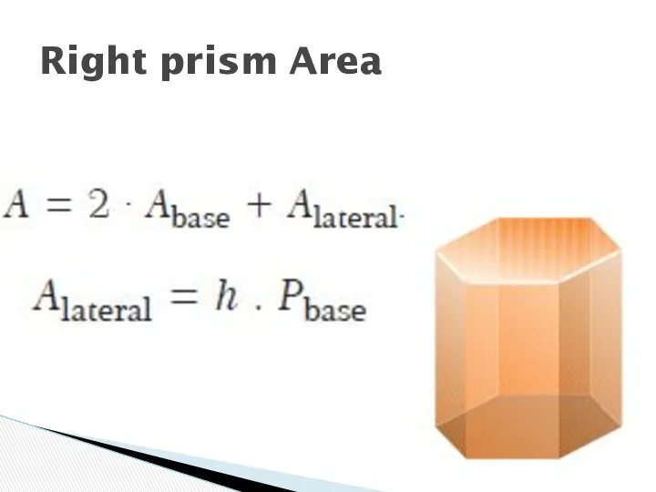 Right prism Area