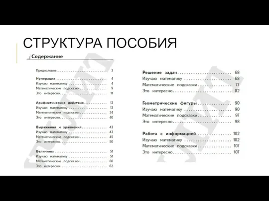 СТРУКТУРА ПОСОБИЯ