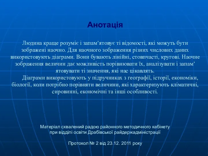 Анотація Людина краще розуміє і запам’ятовує ті відомості, які можуть бути