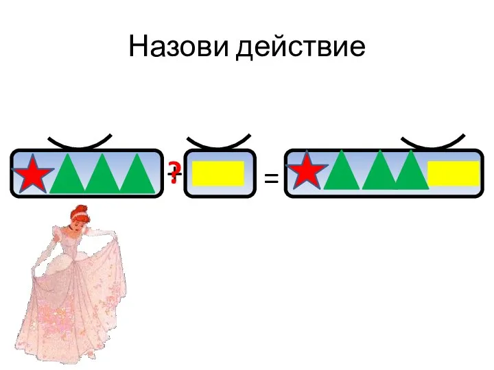 Назови действие + = ?