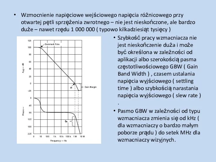 Wzmocnienie napięciowe wejściowego napięcia różnicowego przy otwartej pętli sprzężenia zwrotnego –