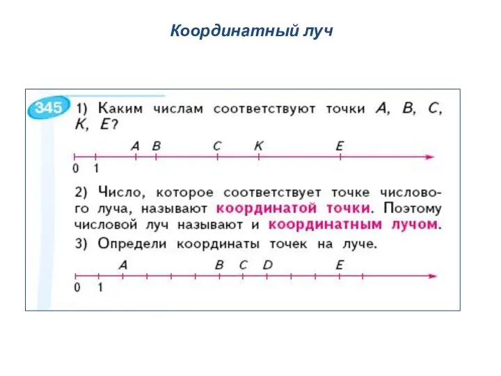 Координатный луч