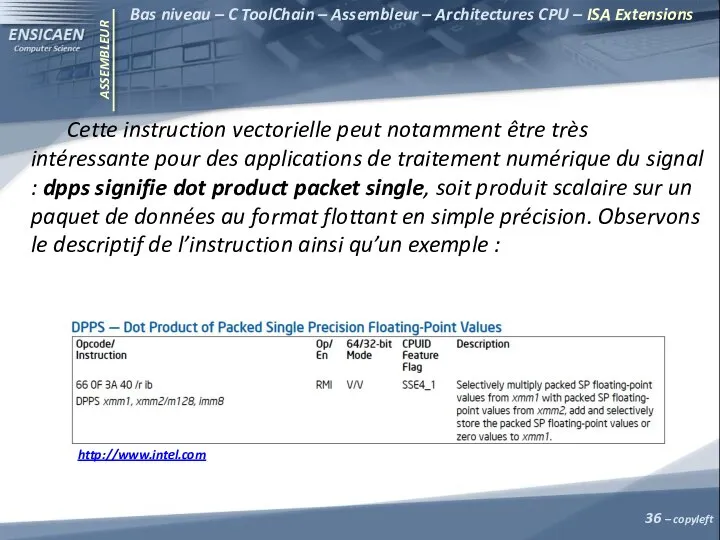 ASSEMBLEUR – copyleft Bas niveau – C ToolChain – Assembleur –