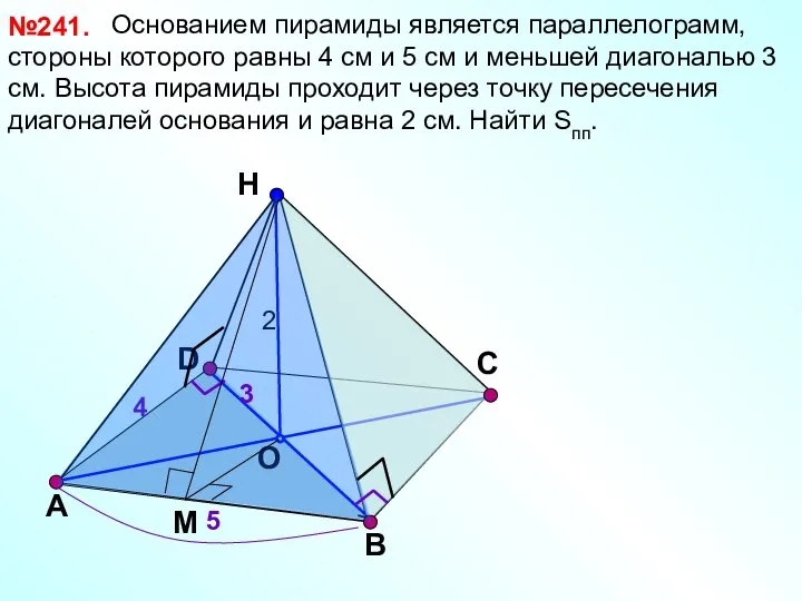 D Н O А B №241. С 4 5 2 3