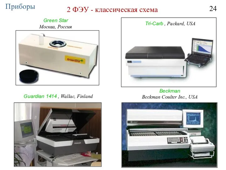 2 ФЭУ - классическая схема Green Star Москва, Россия Tri-Carb ,