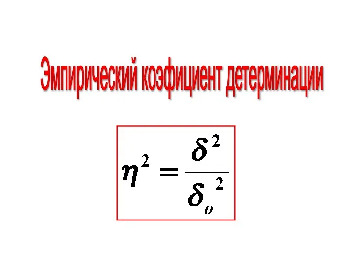 Эмпирический коэфициент детерминации