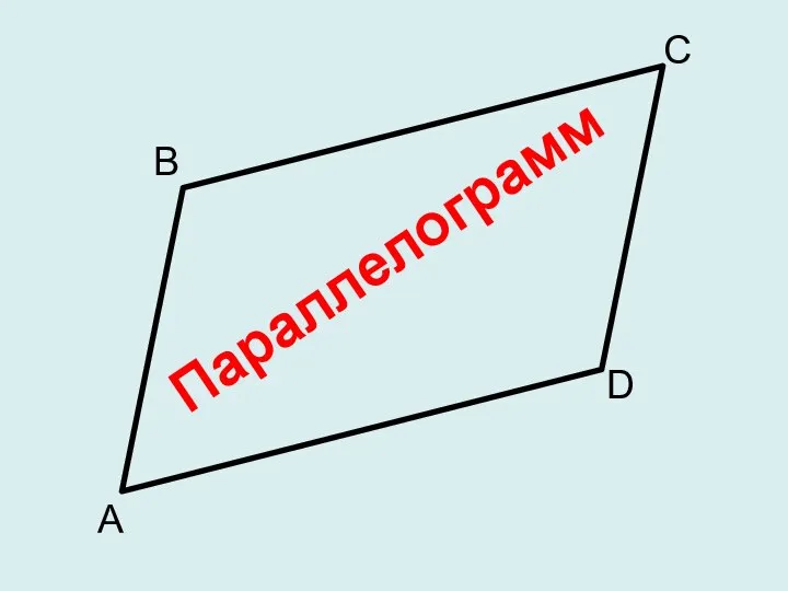 Параллелограмм А D С В