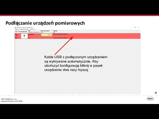 Podłączanie urządzeń pomiarowych