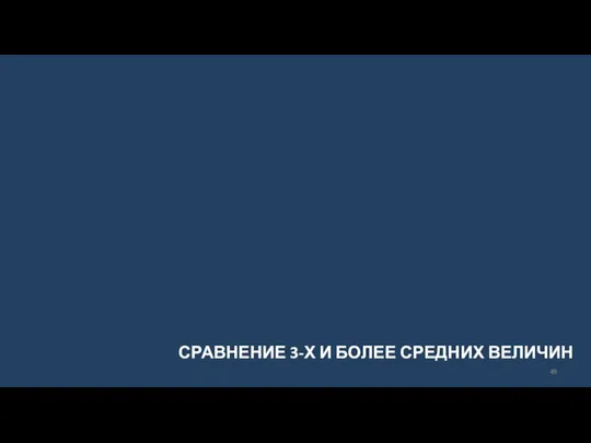 СРАВНЕНИЕ 3-Х И БОЛЕЕ СРЕДНИХ ВЕЛИЧИН