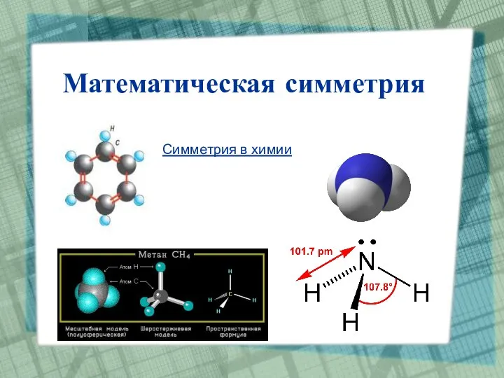 Математическая симметрия Симметрия в химии