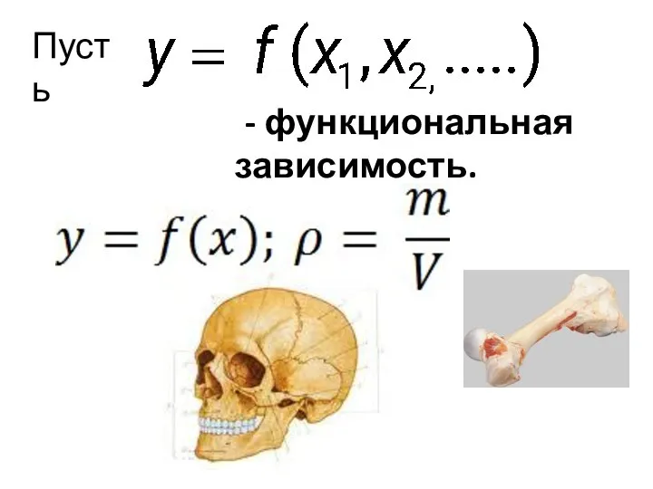 - функциональная зависимость. Пусть