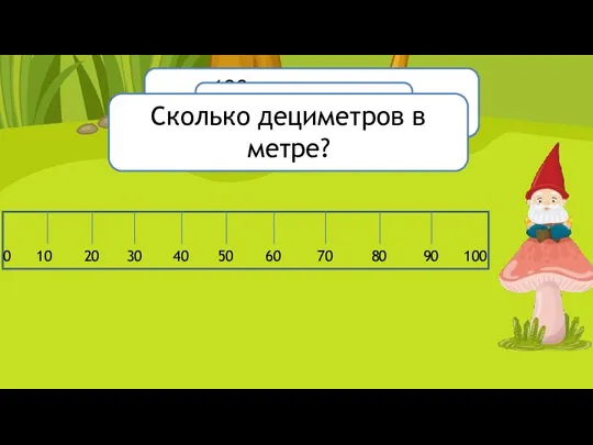 Сколько сантиметров помещается в линейке? 1м = 100 см 10 20